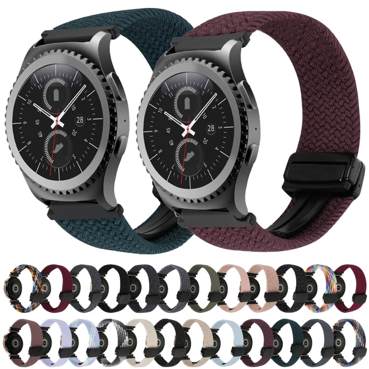 Correia de Relógio Trançada com Fecho Magnético de 20mm, Para Samsung Gear S2 Classic, Para Samsung Galaxy Watch 7