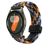 Correia de Relógio Trançada com Fecho Magnético de 20mm, Para Samsung Gear S2 Classic, Para Samsung Galaxy Watch 7