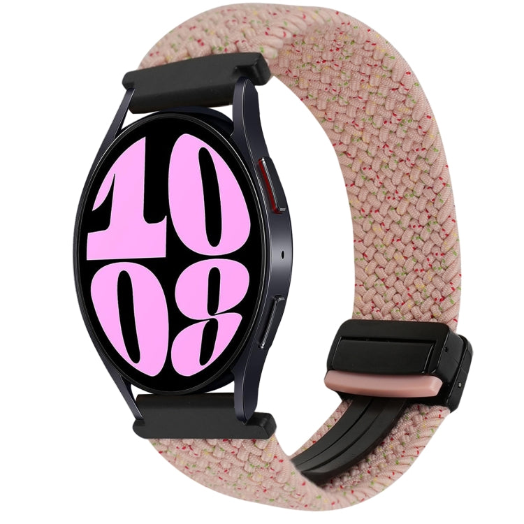 Correia de Relógio Trançada com Fecho Magnético de 20mm, Para Samsung Galaxy Watch 6, Para Samsung Galaxy Watch 5