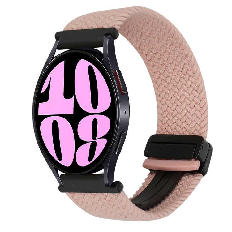 Correia de Relógio Trançada com Fecho Magnético de 20mm, Para Samsung Galaxy Watch 6, Para Samsung Galaxy Watch 5