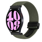 Correia de Relógio Trançada com Fecho Magnético de 20mm, Para Samsung Galaxy Watch 6, Para Samsung Galaxy Watch 5