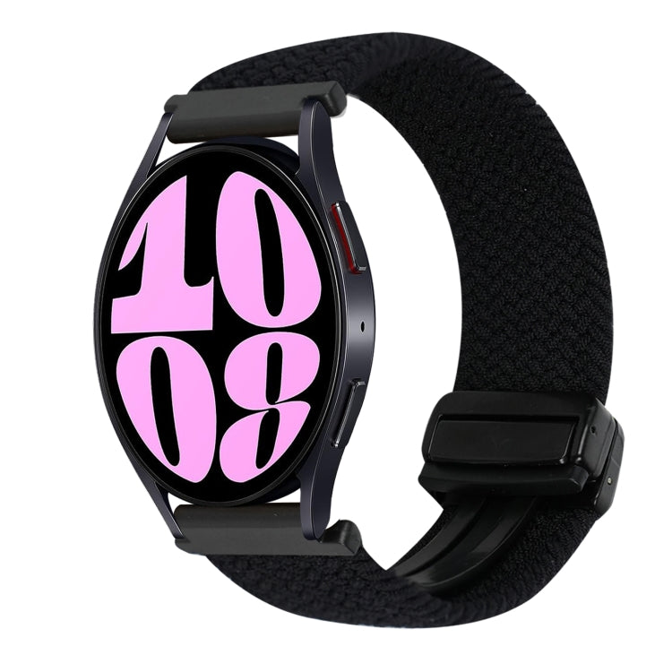 Correia de Relógio Trançada com Fecho Magnético de 20mm, Para Samsung Galaxy Watch 6, Para Samsung Galaxy Watch 5