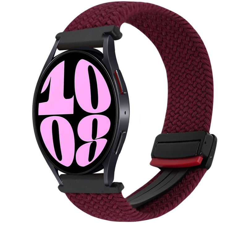 Correia de Relógio Trançada com Fecho Magnético de 20mm, Para Samsung Galaxy Watch 6, Para Samsung Galaxy Watch 5