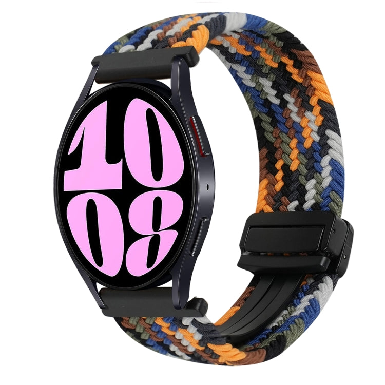 Correia de Relógio Trançada com Fecho Magnético de 20mm, Para Samsung Galaxy Watch 6, Para Samsung Galaxy Watch 5