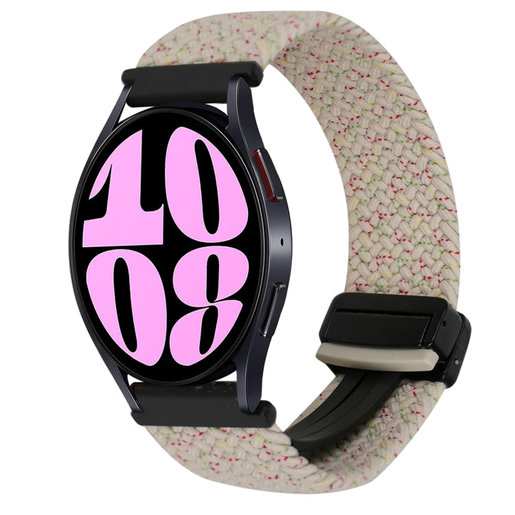 Correia de Relógio Trançada com Fecho Magnético de 20mm, Para Samsung Galaxy Watch 6, Para Samsung Galaxy Watch 5