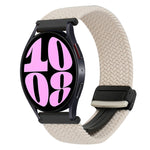 Correia de Relógio Trançada com Fecho Magnético de 20mm, Para Samsung Galaxy Watch 6, Para Samsung Galaxy Watch 5