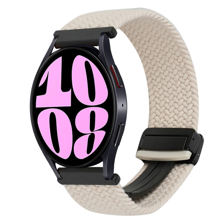 Correia de Relógio Trançada com Fecho Magnético de 20mm, Para Samsung Galaxy Watch 6, Para Samsung Galaxy Watch 5