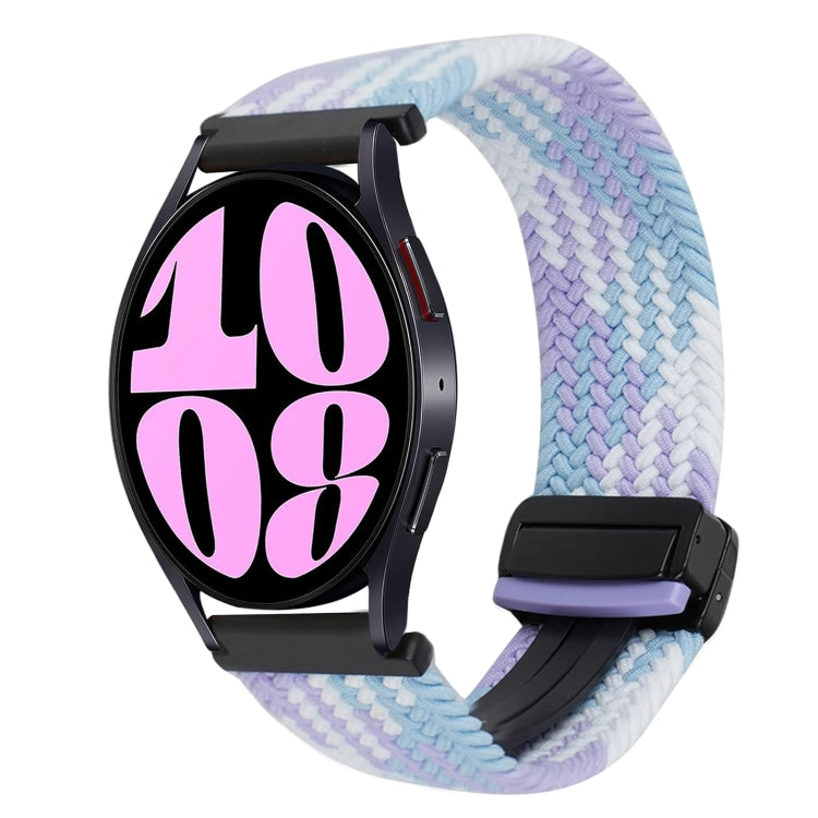 Correia de Relógio Trançada com Fecho Magnético de 20mm, Para Samsung Galaxy Watch 6, Para Samsung Galaxy Watch 5
