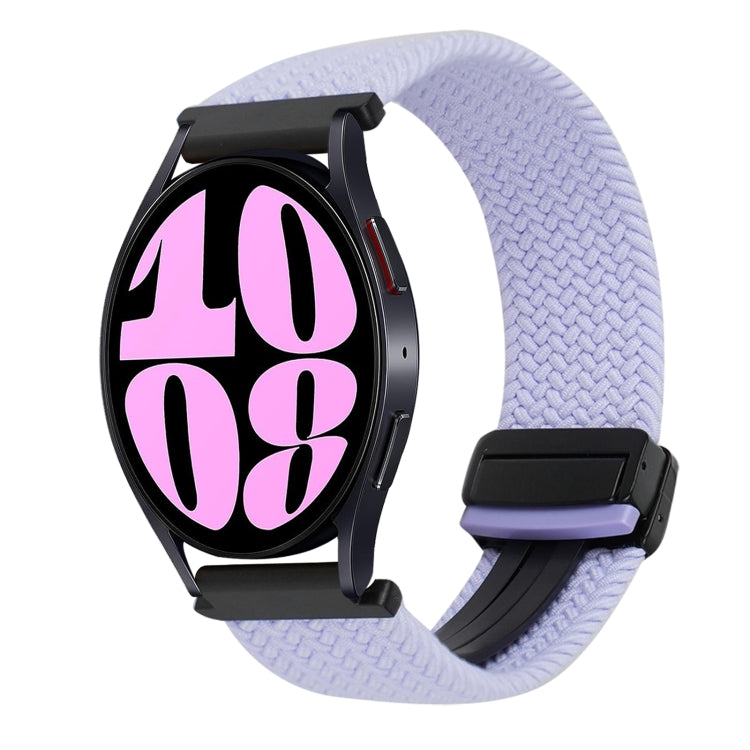 Correia de Relógio Trançada com Fecho Magnético de 20mm, Para Samsung Galaxy Watch 6, Para Samsung Galaxy Watch 5