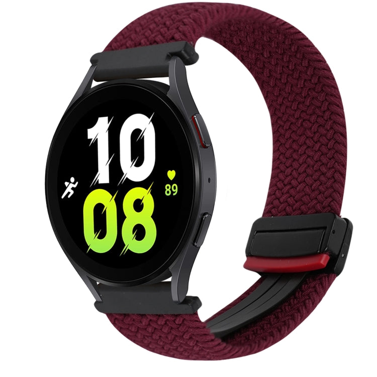Correia de Relógio Trançada com Fecho Magnético de 20mm, Para Samsung Galaxy Watch 6, Para Samsung Galaxy Watch 5
