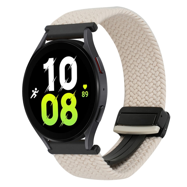 Correia de Relógio Trançada com Fecho Magnético de 20mm, Para Samsung Galaxy Watch 6, Para Samsung Galaxy Watch 5