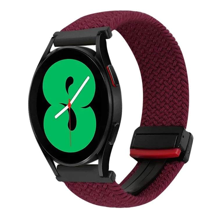 Correia de Relógio Trançada com Fivela Magnética de 20mm, para Samsung Galaxy Watch 4, para Samsung Galaxy Watch 4 Classic