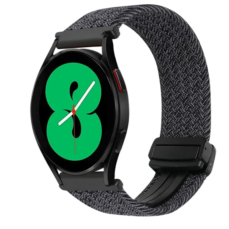 20mm Magnetic Buckle Braided Watch Strap, For Samsung Galaxy Watch 4, For Samsung Galaxy Watch 4 Classic