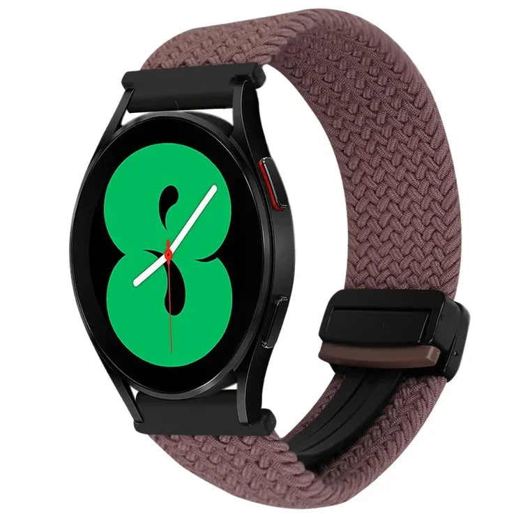 20mm Magnetic Buckle Braided Watch Strap, For Samsung Galaxy Watch 4, For Samsung Galaxy Watch 4 Classic