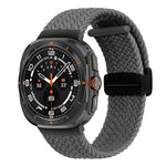 Correia de relógio trançada com fivela magnética dobrável para Samsung Galaxy Watch Ultra 47mm