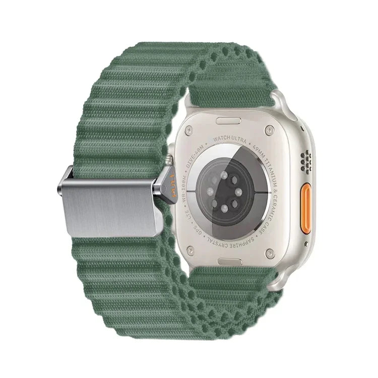 Off Road Magnetic Buckle Braided Nylon Watch Band, For Apple Watch Series 6 40mm, For Apple Watch Series 6 44mm, For Apple Watch Series 5 44mm, For Apple Watch Series 5 40mm, For Apple Watch Series 4 44mm, For Apple Watch Series 4 40mm                 ...