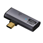 Adaptador conversor OTG USB-C / Tipo-C macho para duplo Tipo-C fêmea USB3.2/10Gbps PD100W, adaptador de carregamento, duplo Tipo-C