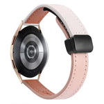 Pulseira de Relógio em Pele Microfibra com Fivela Magnética Slim 20mm, Para Samsung Galaxy Watch 4  40 / 44mm, Para Samsung Galaxy Watch 4 Classic 42 / 46mm