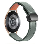 Pulseira de Relógio em Pele Microfibra com Fivela Magnética Slim 20mm, Para Samsung Galaxy Watch 4  40 / 44mm, Para Samsung Galaxy Watch 4 Classic 42 / 46mm