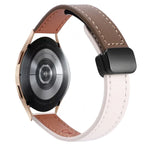 Pulseira de Relógio em Pele Microfibra com Fivela Magnética Slim 20mm, Para Samsung Galaxy Watch 4  40 / 44mm, Para Samsung Galaxy Watch 4 Classic 42 / 46mm