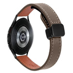 Pulseira de Relógio em Pele Microfibra com Fivela Magnética Slim 20mm, Para Samsung Galaxy Watch 4  40 / 44mm, Para Samsung Galaxy Watch 4 Classic 42 / 46mm