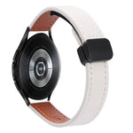 Pulseira de Relógio em Pele Microfibra com Fivela Magnética Slim 20mm, Para Samsung Galaxy Watch 4  40 / 44mm, Para Samsung Galaxy Watch 4 Classic 42 / 46mm