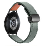Pulseira de Relógio em Pele Microfibra com Fivela Magnética Slim 20mm, Para Samsung Galaxy Watch 4  40 / 44mm, Para Samsung Galaxy Watch 4 Classic 42 / 46mm