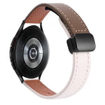 Pulseira de Relógio em Pele Microfibra com Fivela Magnética Slim 20mm, Para Samsung Galaxy Watch 4  40 / 44mm, Para Samsung Galaxy Watch 4 Classic 42 / 46mm