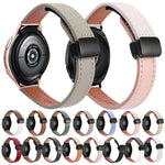 Pulseira de Relógio em Pele Microfibra com Fivela Magnética Slim 20mm, Para Samsung Galaxy Watch 4  40 / 44mm, Para Samsung Galaxy Watch 4 Classic 42 / 46mm