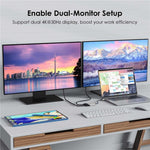 Adaptador WAVLINK UHP510 Pro 87W PD USB C para Duplo HD 4K 60Hz para Monitor