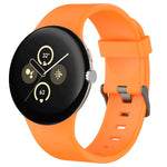 Pulseira de relógio desportiva em silicone de cor sólida, para Google Pixel Watch 4 / Watch 3 45mm
