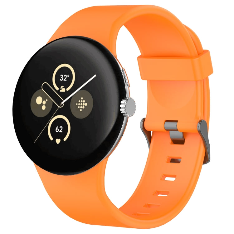 Pulseira de relógio desportiva em silicone de cor sólida, para Google Pixel Watch 4 / Watch 3 45mm