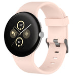 Pulseira de relógio desportiva em silicone de cor sólida, para Google Pixel Watch 4 / Watch 3 45mm
