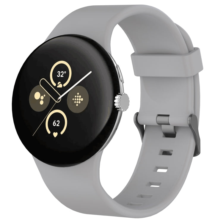 Pulseira de relógio desportiva em silicone de cor sólida, para Google Pixel Watch 4 / Watch 3 45mm