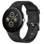 Pulseira de relógio desportiva em silicone de cor sólida, para Google Pixel Watch 4 / Watch 3 45mm