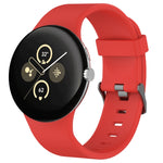 Pulseira de relógio desportiva em silicone de cor sólida, para Google Pixel Watch 4 / Watch 3 45mm