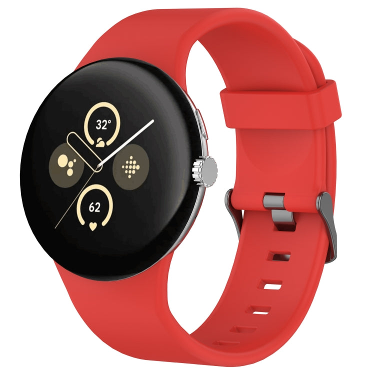 Pulseira de relógio desportiva em silicone de cor sólida, para Google Pixel Watch 4 / Watch 3 45mm