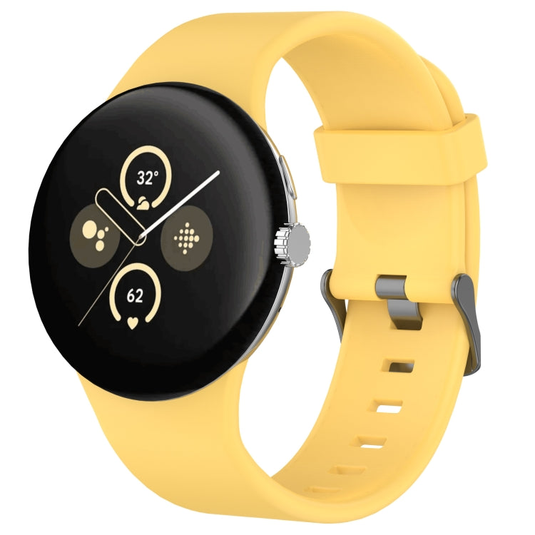 Pulseira de relógio desportiva em silicone de cor sólida, para Google Pixel Watch 4 / Watch 3 45mm