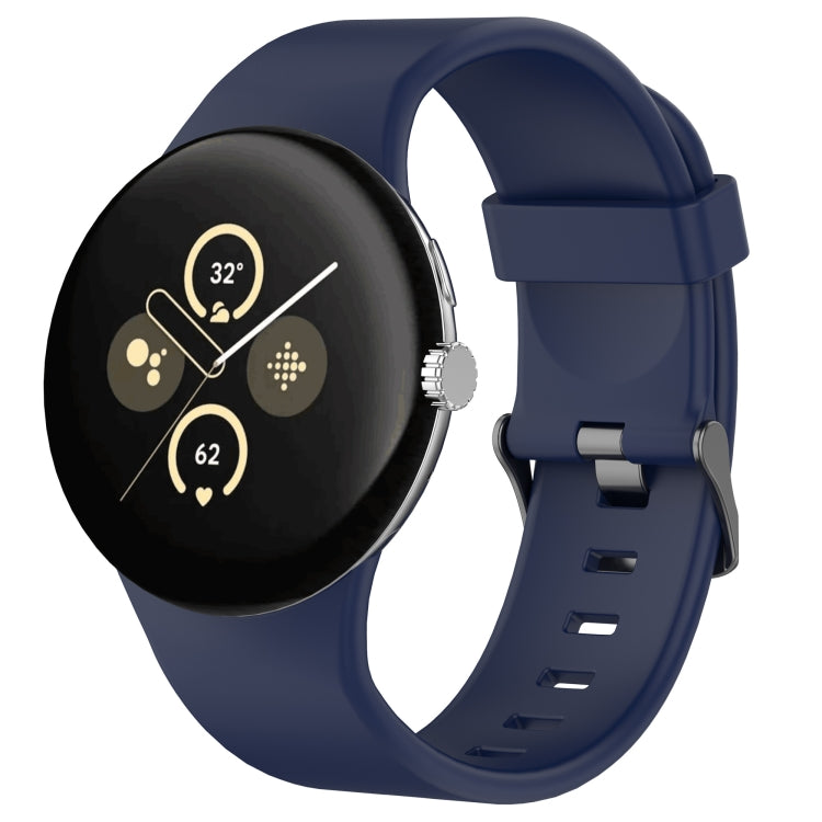 Pulseira de relógio desportiva em silicone de cor sólida, para Google Pixel Watch 4 / Watch 3 45mm