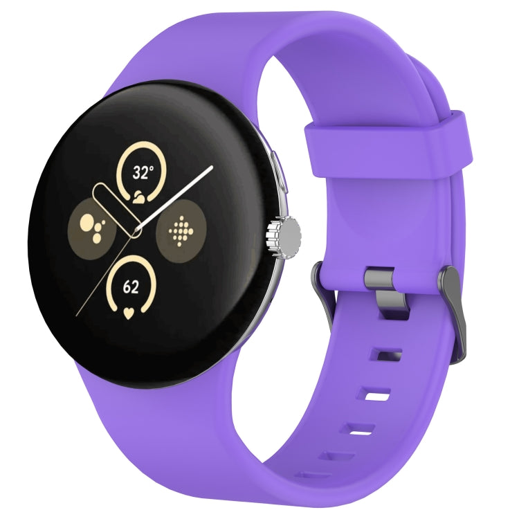 Pulseira de relógio desportiva em silicone de cor sólida, para Google Pixel Watch 4 / Watch 3 45mm