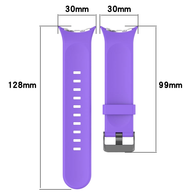 Pulseira de relógio desportiva em silicone de cor sólida, para Google Pixel Watch 4 / Watch 3 45mm