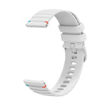 Correia de relógio em silicone com pontos ondulados e costurados de 20mm, para Samsung Galaxy Gear Sport, para Samsung Galaxy Watch Active 2, para Samsung Galaxy Watch3 41mm, para Samsung Galaxy Watch Active