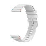 Correia de Relógio em Silicone 20mm com Padrão Ondulado Pontilhado e Costura, para Samsung Galaxy Watch 42mm, para Samsung Gear S2 Classic
