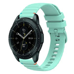 Correia de Relógio em Silicone 20mm com Padrão Ondulado Pontilhado e Costura, para Samsung Galaxy Watch 42mm, para Samsung Gear S2 Classic