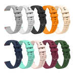 Correia de Relógio em Silicone 20mm com Padrão Ondulado Pontilhado e Costura, para Samsung Galaxy Watch 42mm, para Samsung Gear S2 Classic