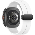 Correia de Relógio em Silicone com Fivela Magnética Dobrável Estilo Ranhura para Samsung Galaxy Watch Ultra 47mm