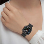 Correia de Relógio em Silicone com Fivela Magnética Dobrável Estilo Ranhura para Samsung Galaxy Watch Ultra 47mm