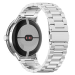 Correia de Relógio em Metal de Aço Inoxidável com Três Contas, Para Google Pixel Watch 4 / Watch 3 45mm, Para Google Pixel Watch 4 / 3 / 2 / 1 41mm