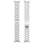 Correia de Relógio em Metal de Aço Inoxidável com Três Contas, Para Google Pixel Watch 4 / Watch 3 45mm, Para Google Pixel Watch 4 / 3 / 2 / 1 41mm