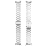 Correia de Relógio em Metal de Aço Inoxidável com Três Contas, Para Google Pixel Watch 4 / Watch 3 45mm, Para Google Pixel Watch 4 / 3 / 2 / 1 41mm